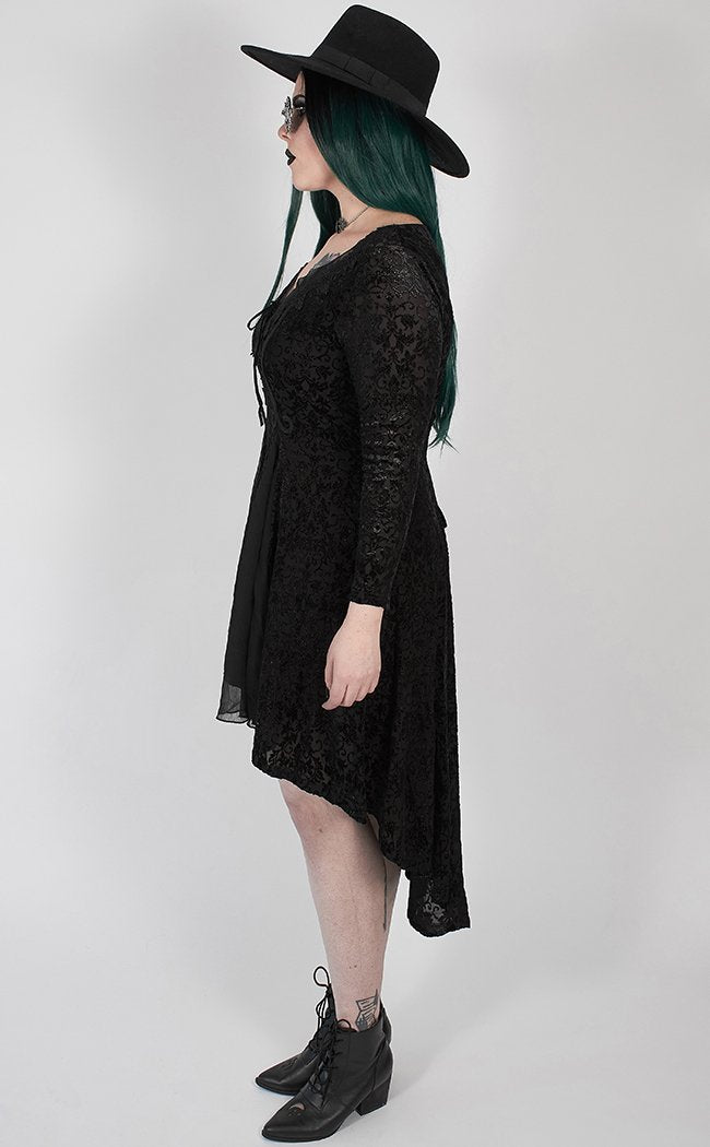 Smouldering Flower Dress | Plus Size-Punk Rave-Tragic Beautiful