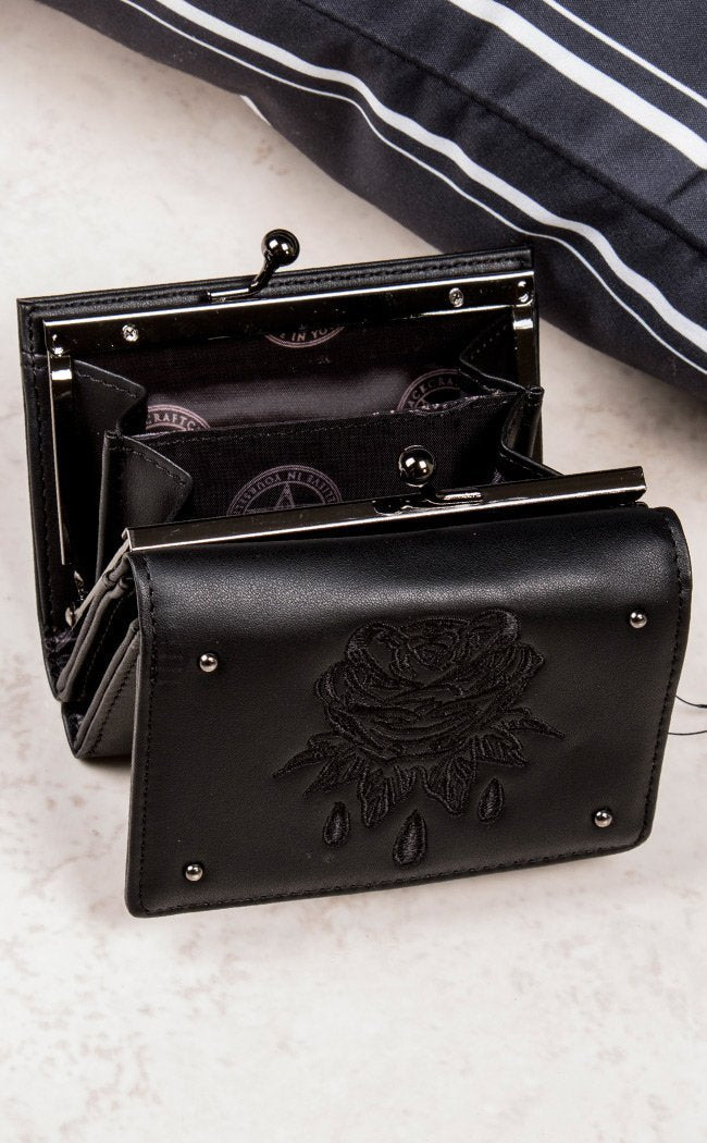 SOD Rose Kiss Lock Wallet-BlackCraft-Tragic Beautiful