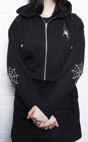 Spinnerette Zip Hoodie-Mary Wyatt-Tragic Beautiful