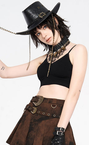 Steam Powered Cowgirl Hat-Punk Rave-Tragic Beautiful