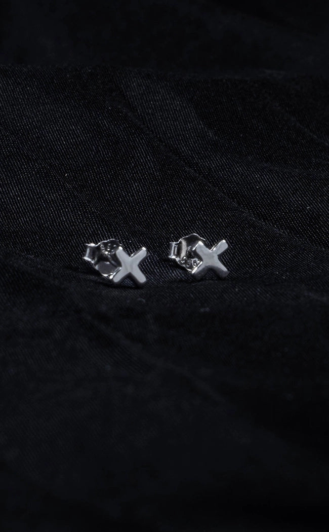 Sterling Silver Cross Earrings