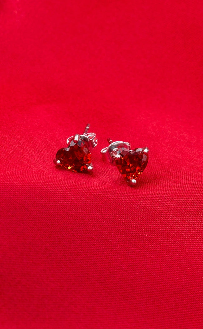 Sterling Silver Heart Earrings