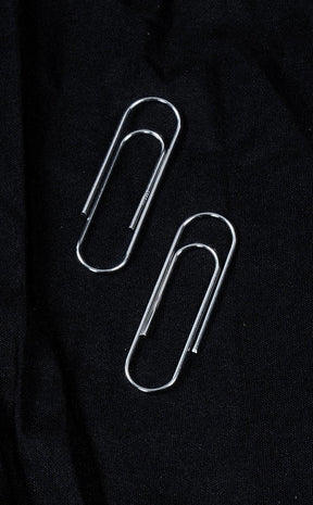 Sterling Silver Paperclip Earrings