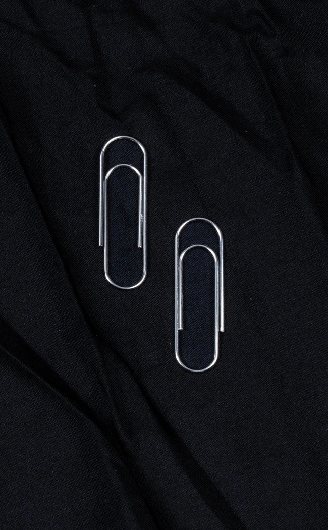 Sterling Silver Paperclip Earrings