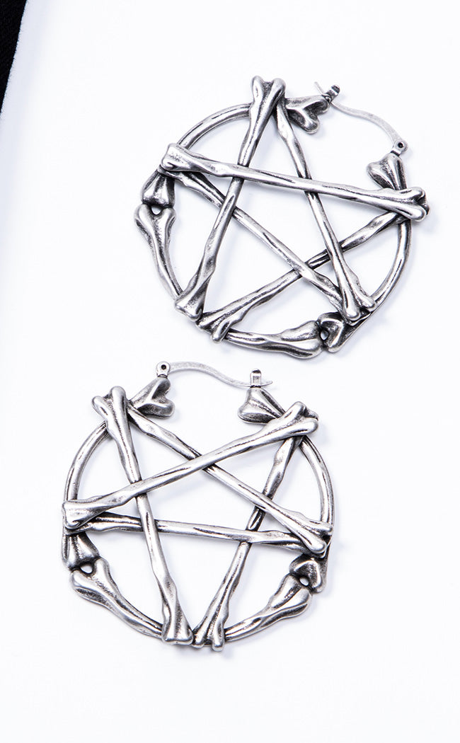 Summon Spirits Hoop Earrings-Killstar-Tragic Beautiful