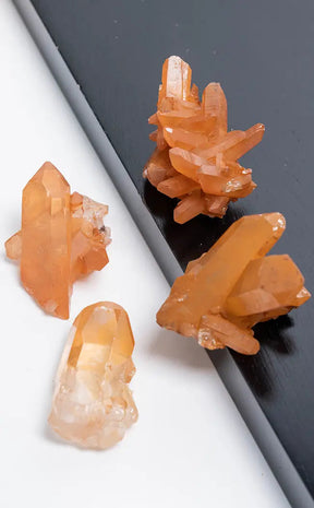 Tangerine Quartz Clusters | Small-Crystals-Tragic Beautiful