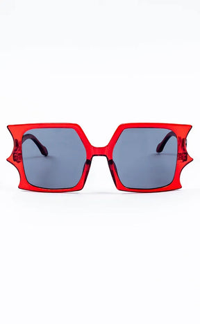 Temptation Batwing Sunglasses | Red