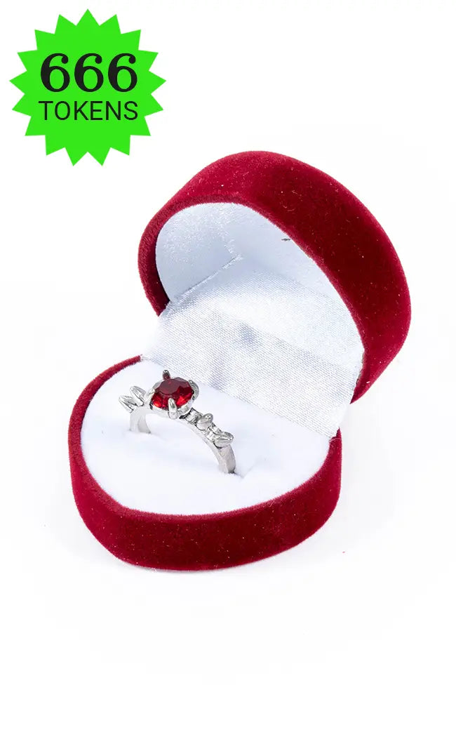 Thorned Heart Ring in Heart Shaped Ring Box | Reward Gift