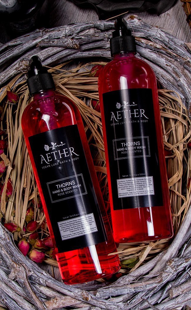 Thorns Rose Scented Vegan Body Wash-Aether-Tragic Beautiful