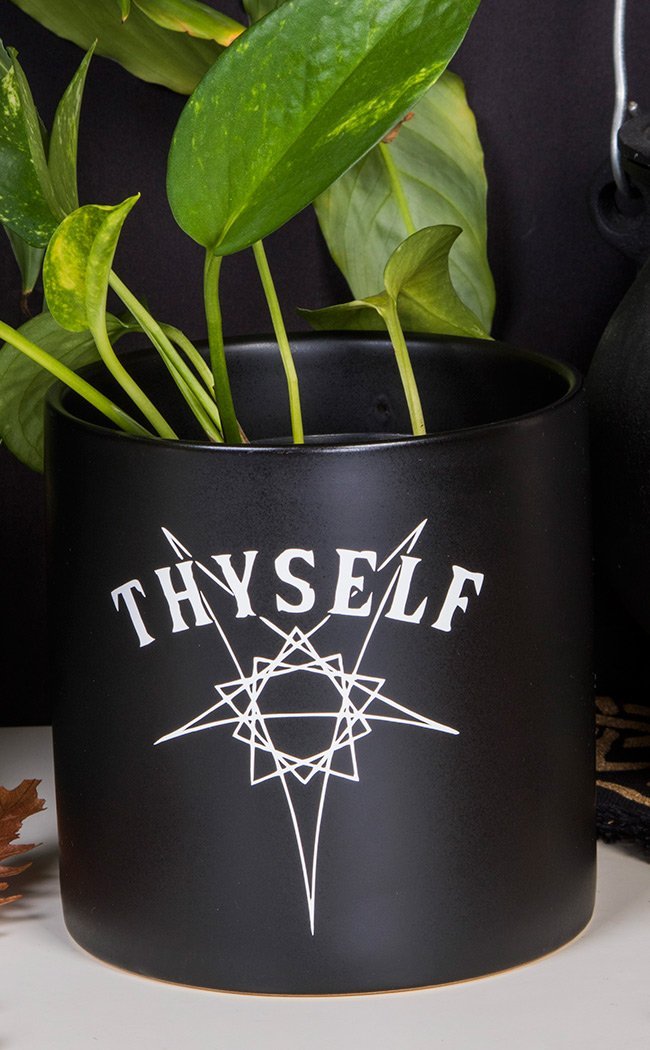 Thyself Plant Pot | Black-Death By Plants-Tragic Beautiful