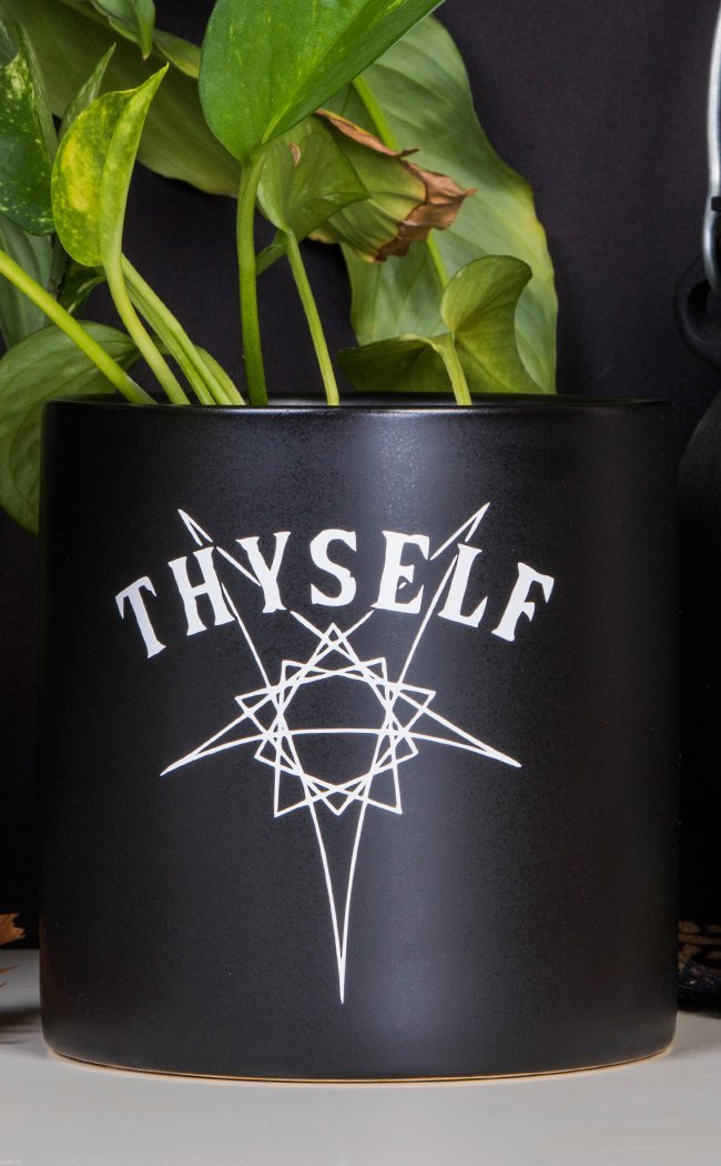 Thyself Plant Pot | Black-Death By Plants-Tragic Beautiful