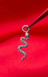 Titanium Dangle Charm | Snake [Silver]