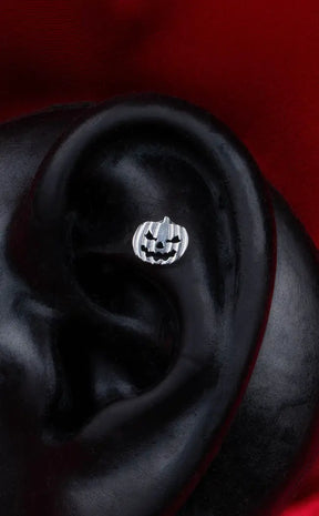 Titanium Internally Threaded Top | Jack-o-Lantern [Silver]