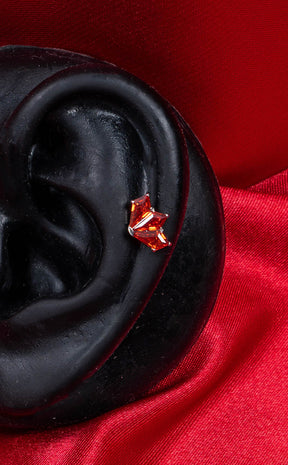 Titanium Threadless Top | Diadem [Red]-Impaler Body Jewellery-Tragic Beautiful