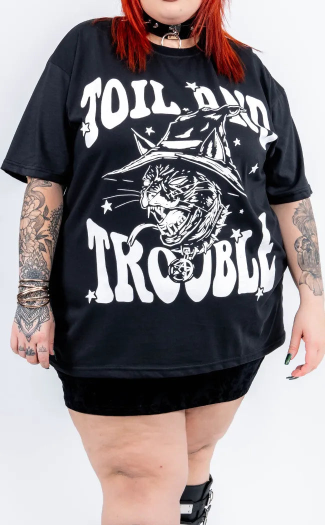 Toil and Trouble Oversized Tee | Plus Size