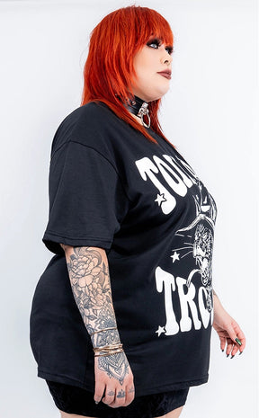 Toil and Trouble Oversized Tee | Plus Size-Tragic Beautiful-Tragic Beautiful