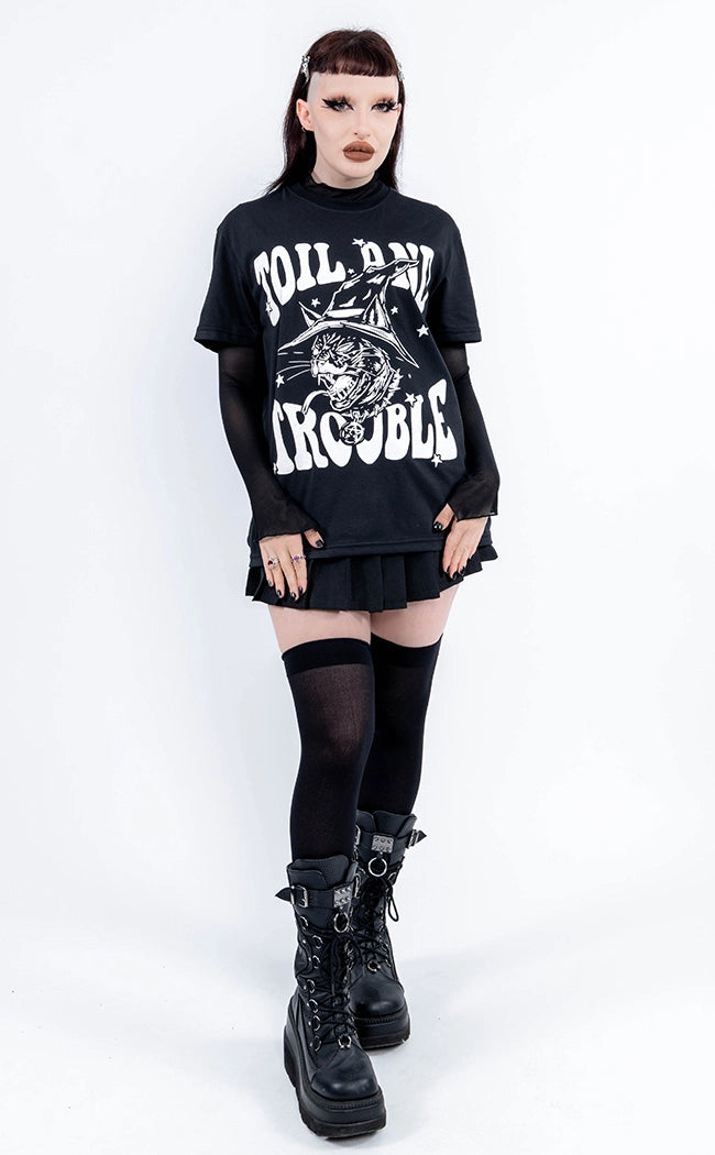 Toil and Trouble Oversized Tee-Tragic Beautiful-Tragic Beautiful