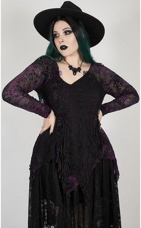 Torrid Theatrics Lace Top | Violet | Plus Size-Punk Rave-Tragic Beautiful