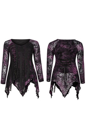 Torrid Theatrics Lace Top | Violet | Plus Size-Punk Rave-Tragic Beautiful