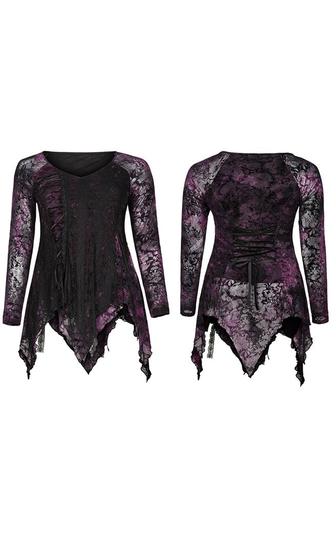 Torrid Theatrics Lace Top | Violet | Plus Size-Punk Rave-Tragic Beautiful