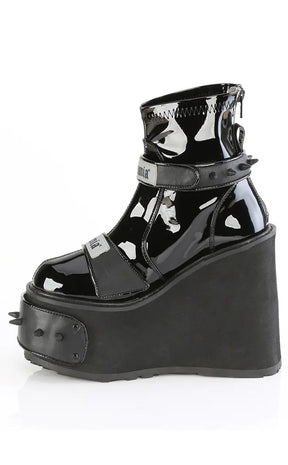 Transformer-808 Black Platform Ankle Boots-Demonia-Tragic Beautiful