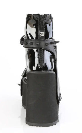 Transformer-808 Black Platform Ankle Boots-Demonia-Tragic Beautiful
