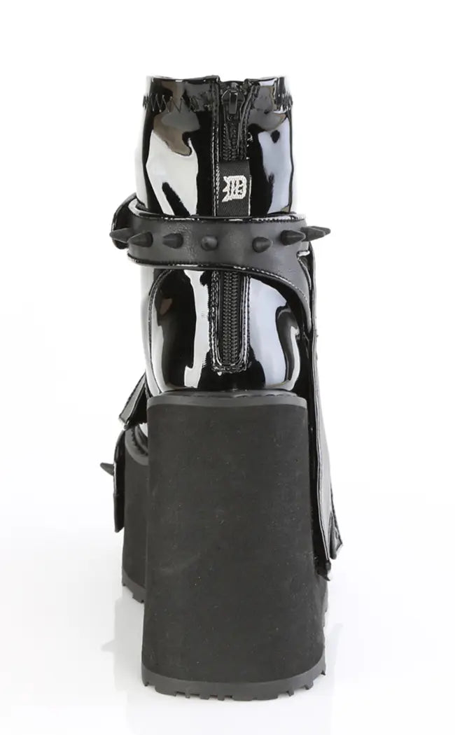 Transformer-808 Black Platform Ankle Boots-Demonia-Tragic Beautiful