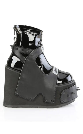 Transformer-808 Black Platform Ankle Boots-Demonia-Tragic Beautiful
