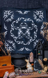 Tribal Pentagram Altar Cloth