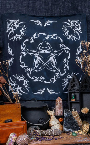 Tribal Pentagram Altar Cloth