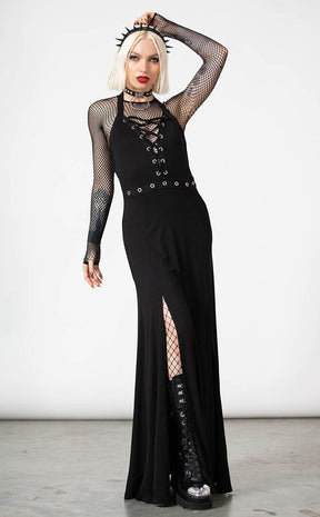 Tristania Maxi Halter Dress-Killstar-Tragic Beautiful