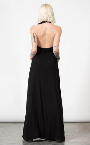 Tristania Maxi Halter Dress-Killstar-Tragic Beautiful