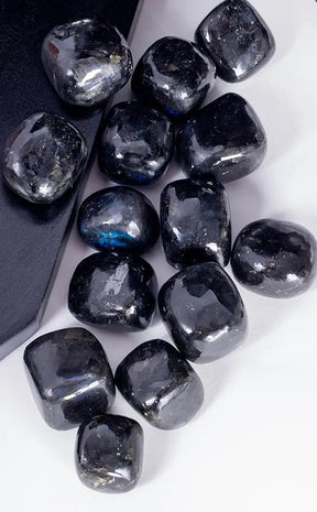 Tumbled Stones | Black Labradorite-Tumble Stones-Tragic Beautiful
