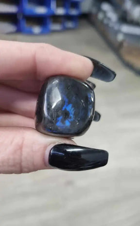 Tumbled Stones | Black Labradorite-Tumble Stones-Tragic Beautiful