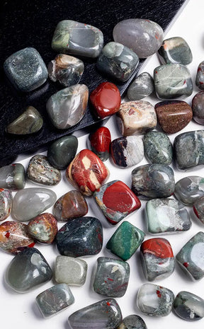 Tumbled Stones | Bloodstone-Tumble Stones-Tragic Beautiful