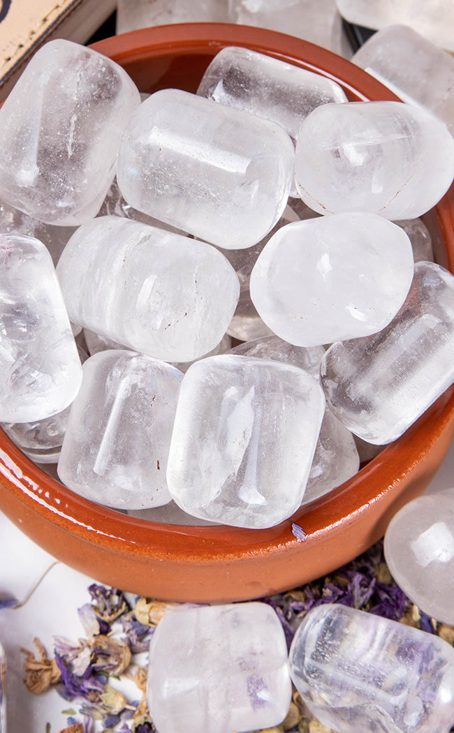 Large Tumbled Stones | Clear Quartz-Crystals-Tragic Beautiful