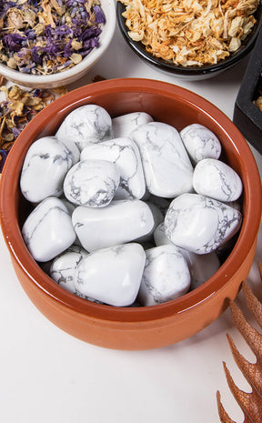 Tumbled Stones | Howlite-Crystals-Tragic Beautiful