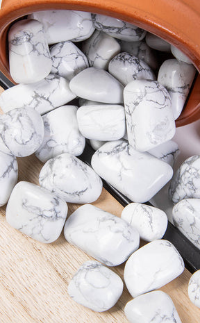 Tumbled Stones | Howlite-Crystals-Tragic Beautiful