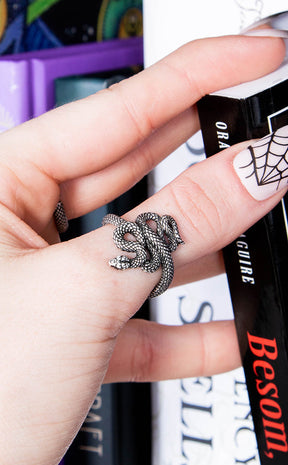 Twisted Serpent Ring-Gothic Jewellery-Tragic Beautiful