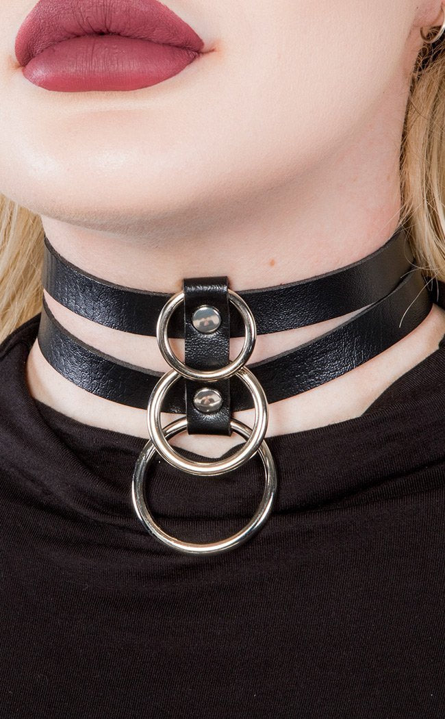 Unbreakable Layered Choker-Cold Black Heart-Tragic Beautiful