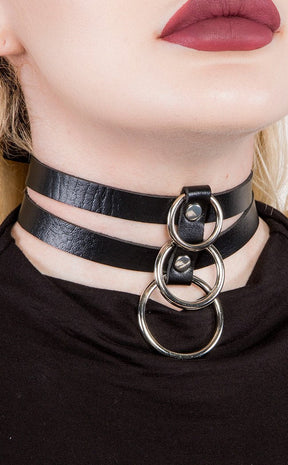 Unbreakable Layered Choker-Cold Black Heart-Tragic Beautiful