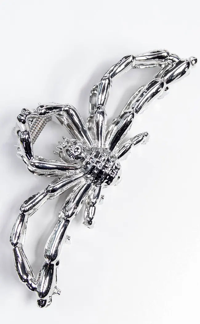 Untangled Web Spider Hair Claw Clip-Gothic Jewellery-Tragic Beautiful