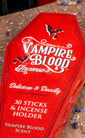 Vampire Blood Coffin Incense Pack with Holder