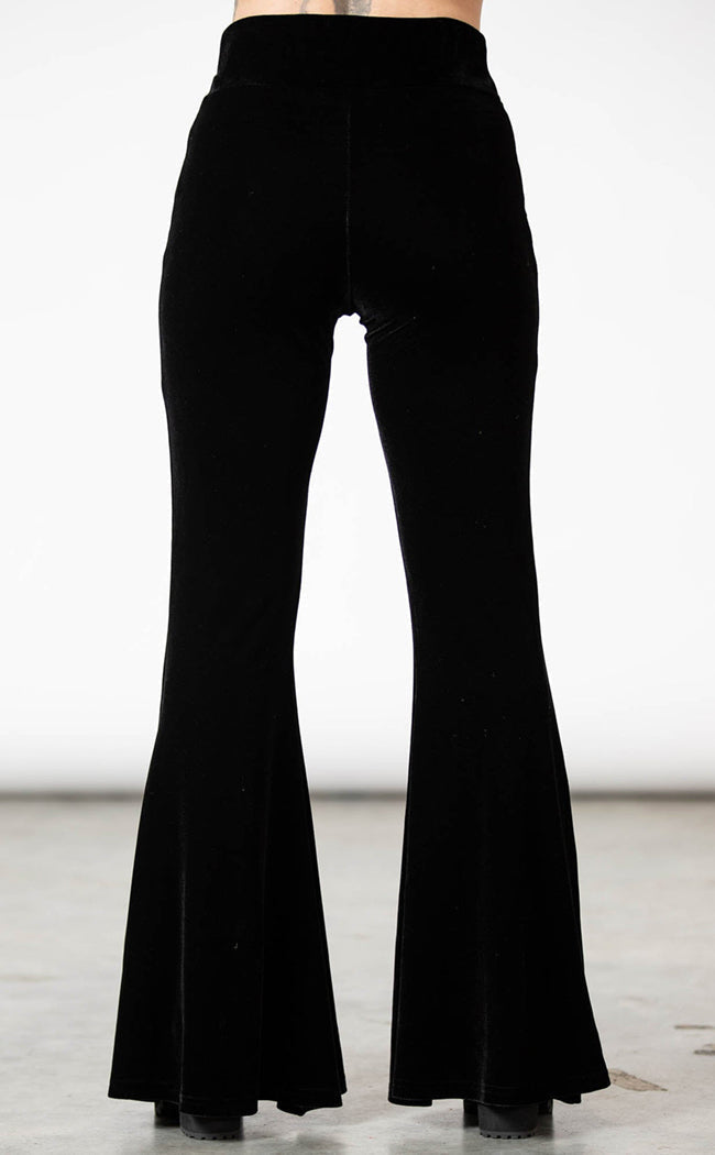 Verna Velvet Bell Bottoms-Killstar-Tragic Beautiful