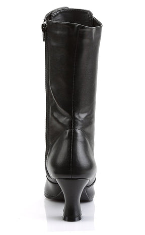 VICTORIAN-120 Blk Pu Boots-Funtasma-Tragic Beautiful