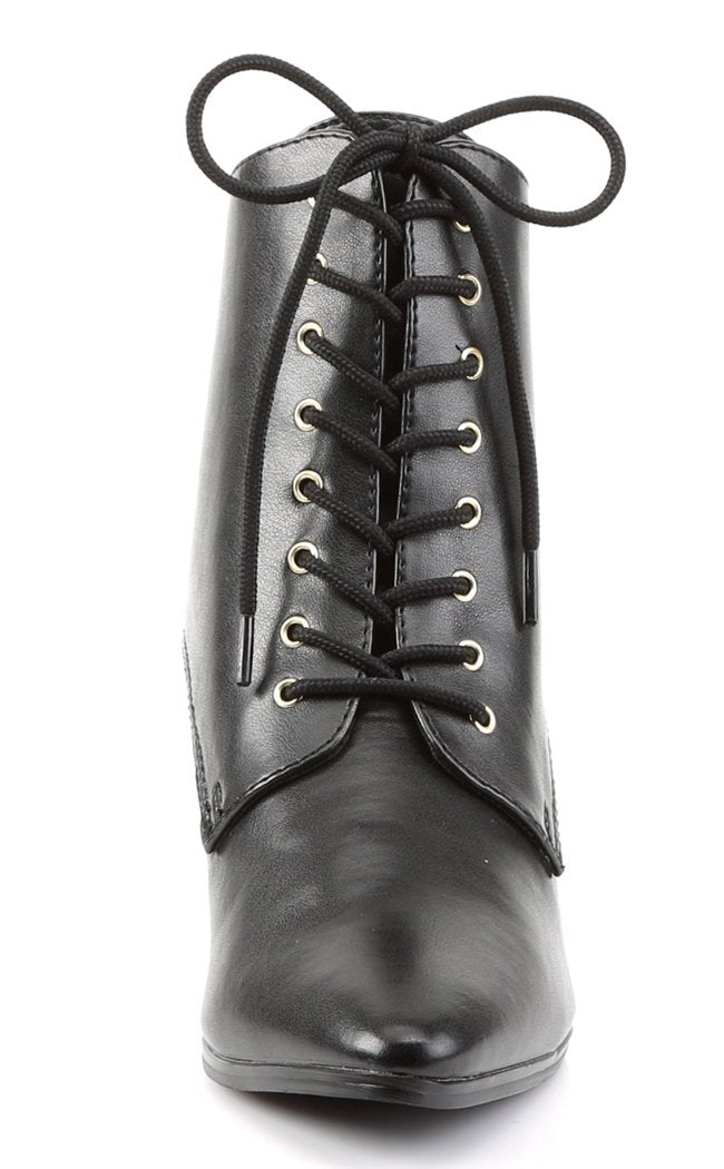 VICTORIAN-35 Blk Pu Boots-Funtasma-Tragic Beautiful