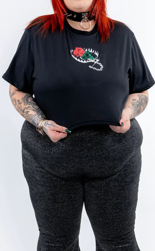 Violent Delights Crop Tee | Plus Size