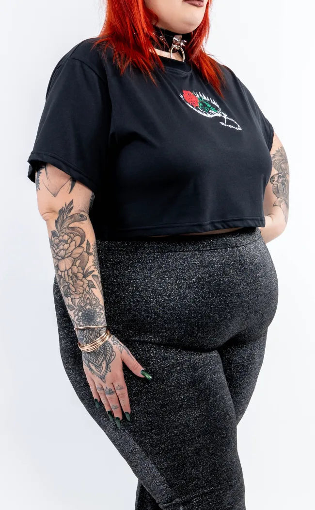 Violent Delights Crop Tee | Plus Size