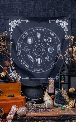 Wheel of the Year Altar Cloth | Southern Hemisphere