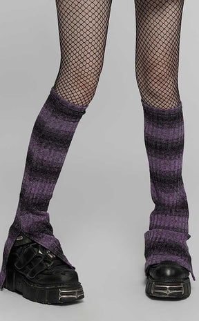 Wild Things Legwarmers | Black & Violet-Punk Rave-Tragic Beautiful